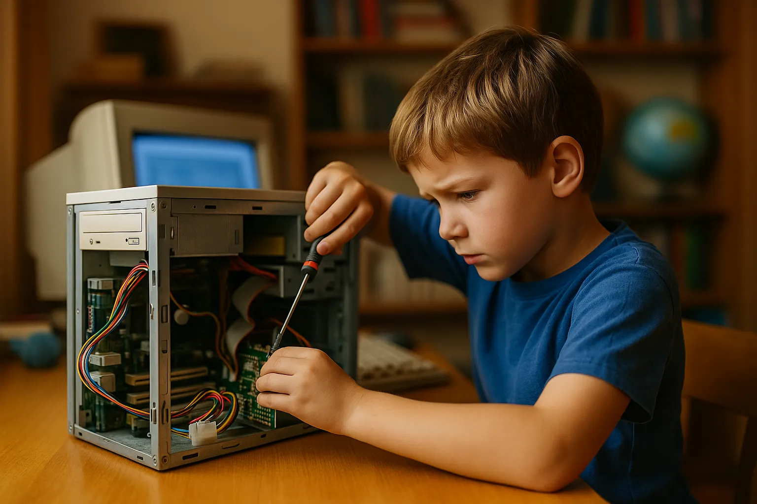 Early computer building days